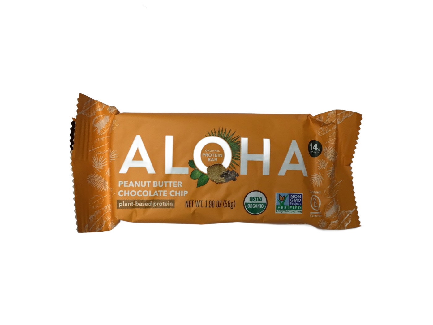 Aloha Aloha Organic Protein Bar Peanut Butter Chocolate Chip, 1.98 oz, photo 1