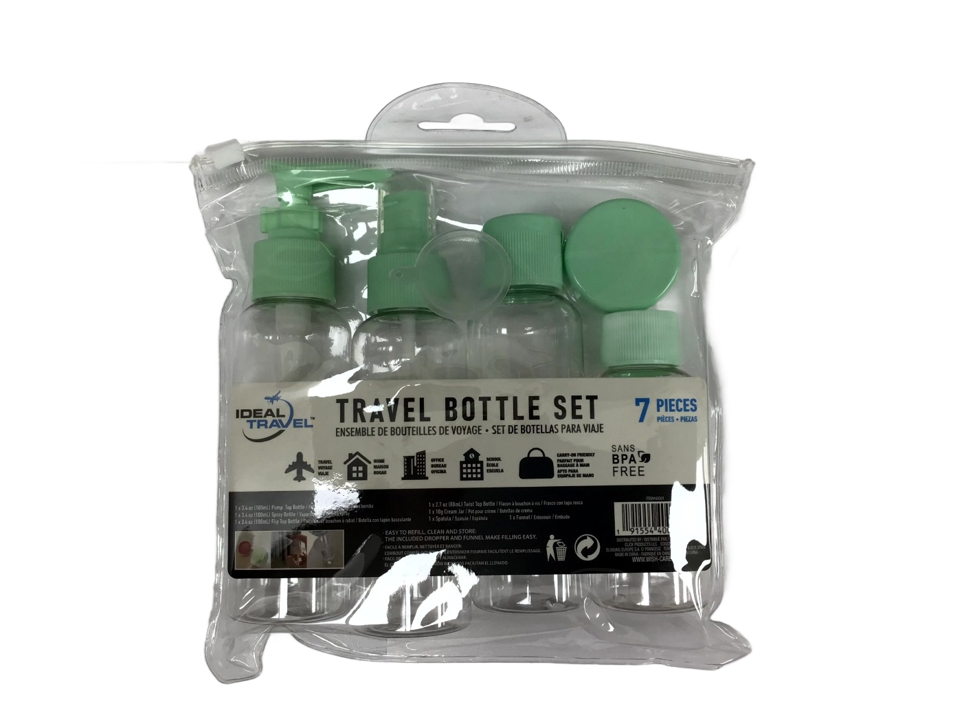 Ideal Travel Ideal Travel Travel Bottle Set, 7 ct, photo 3