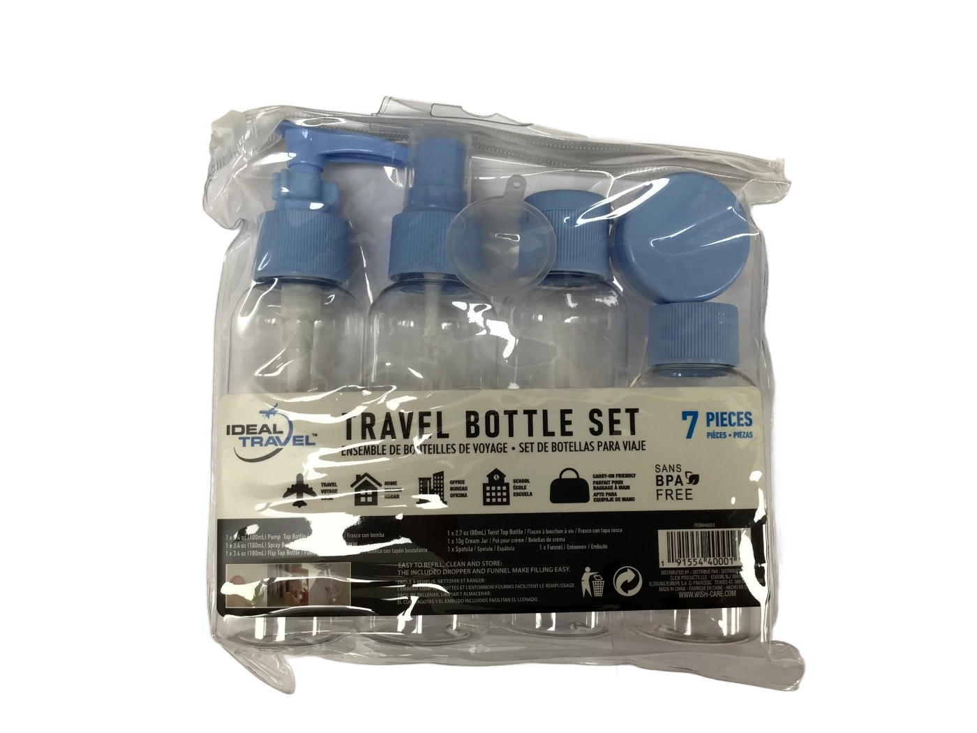 Ideal Travel Ideal Travel Travel Bottle Set, 7 ct, photo 1