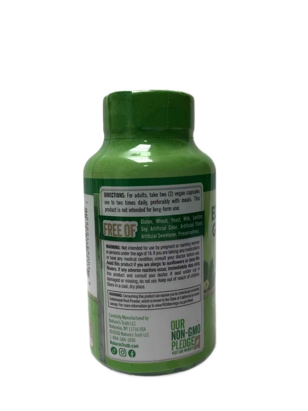 Nature's Truth Echinacea & Goldenseal Root - 100 Capsules