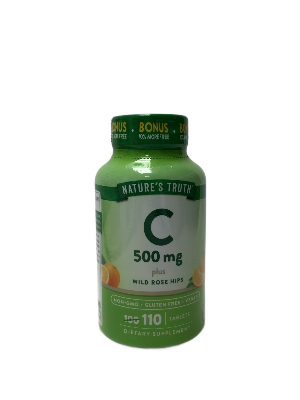 Nature's Truth - Vitamin C 500 mg plus Wild Rose Hips Tablets - 110 Ct