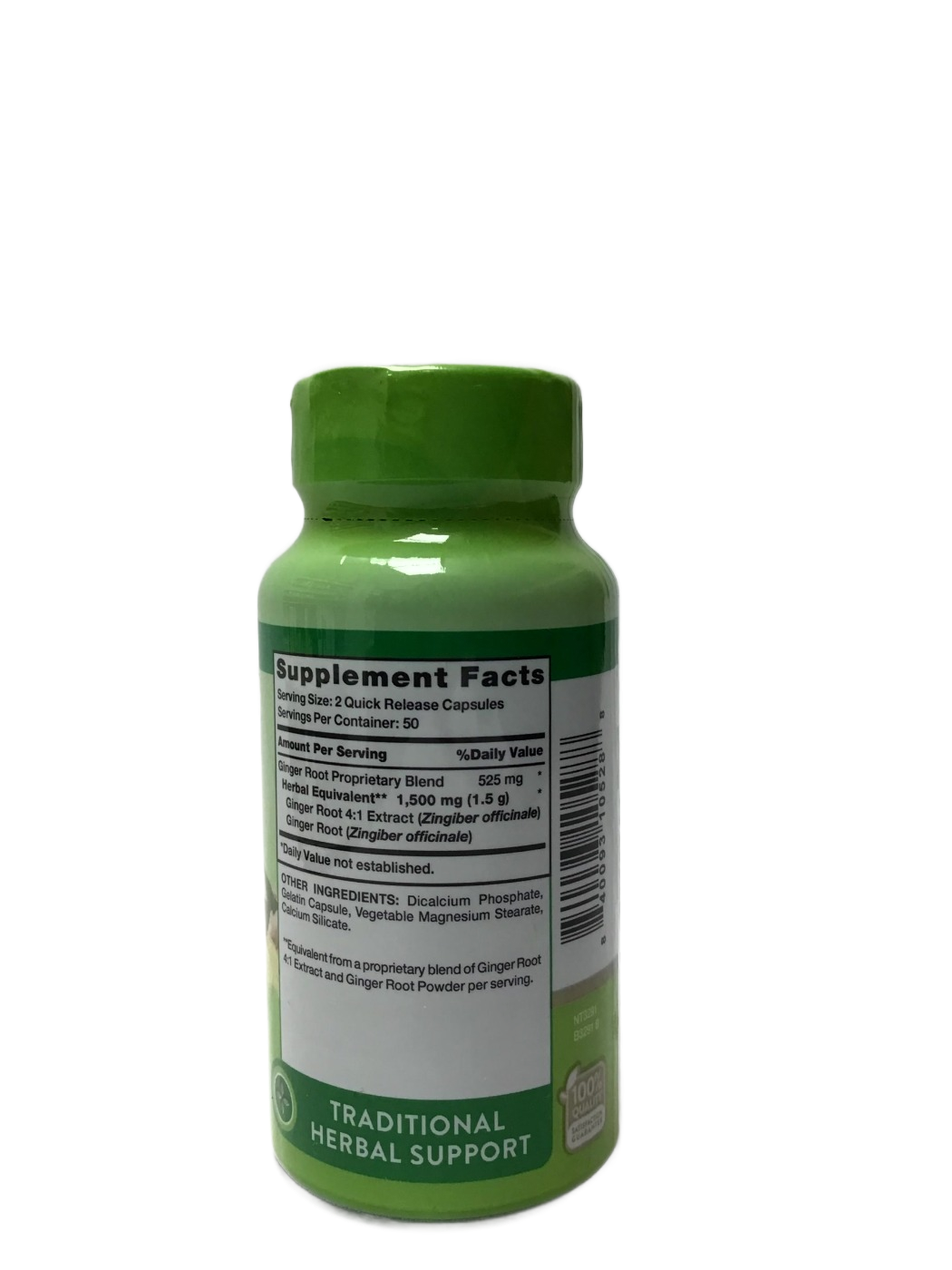 Nature's Truth Ginger Root 1,500 mg - 100 Quick Release Capsules