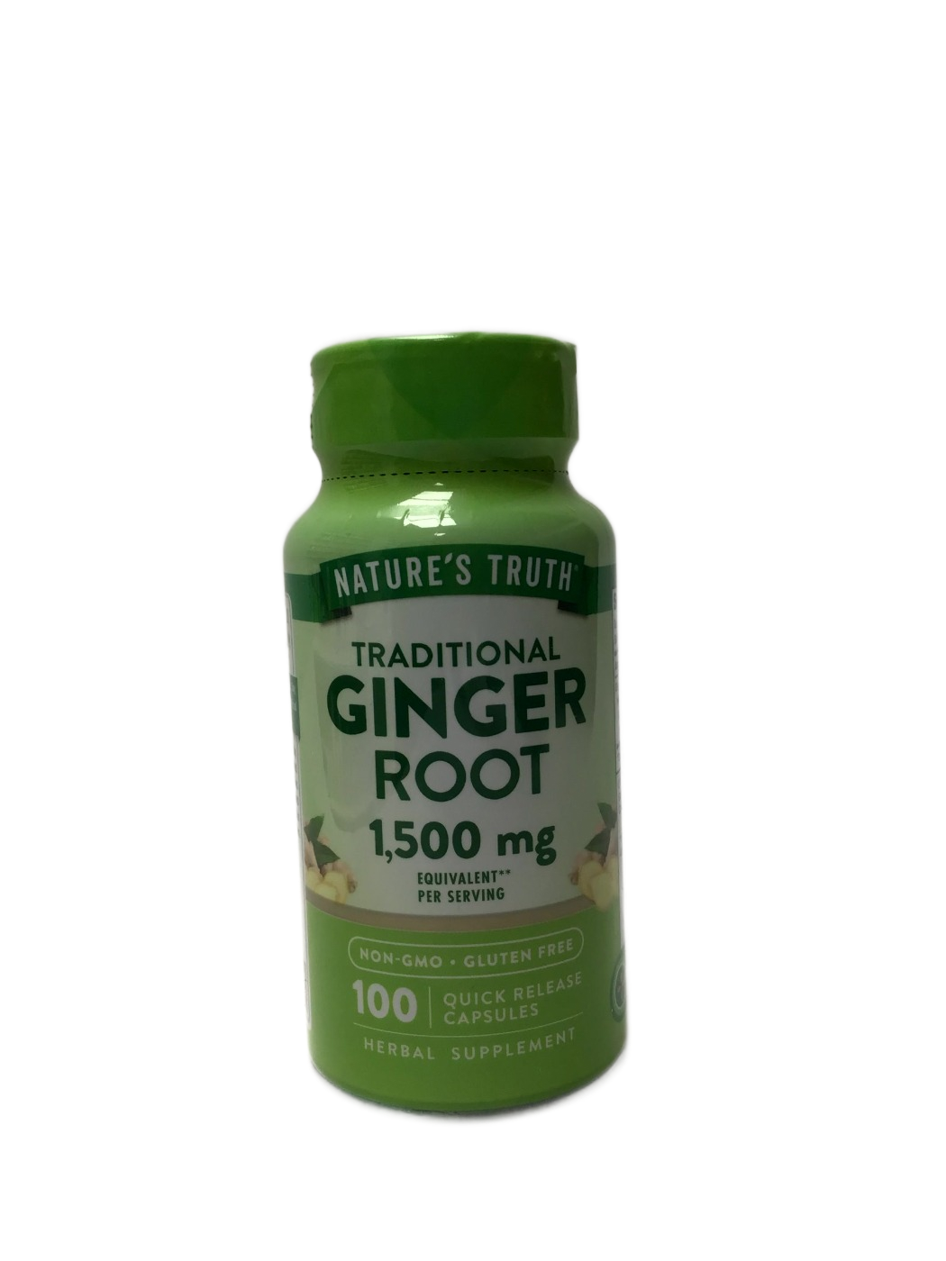 Nature's Truth Ginger Root 1,500 mg - 100 Quick Release Capsules