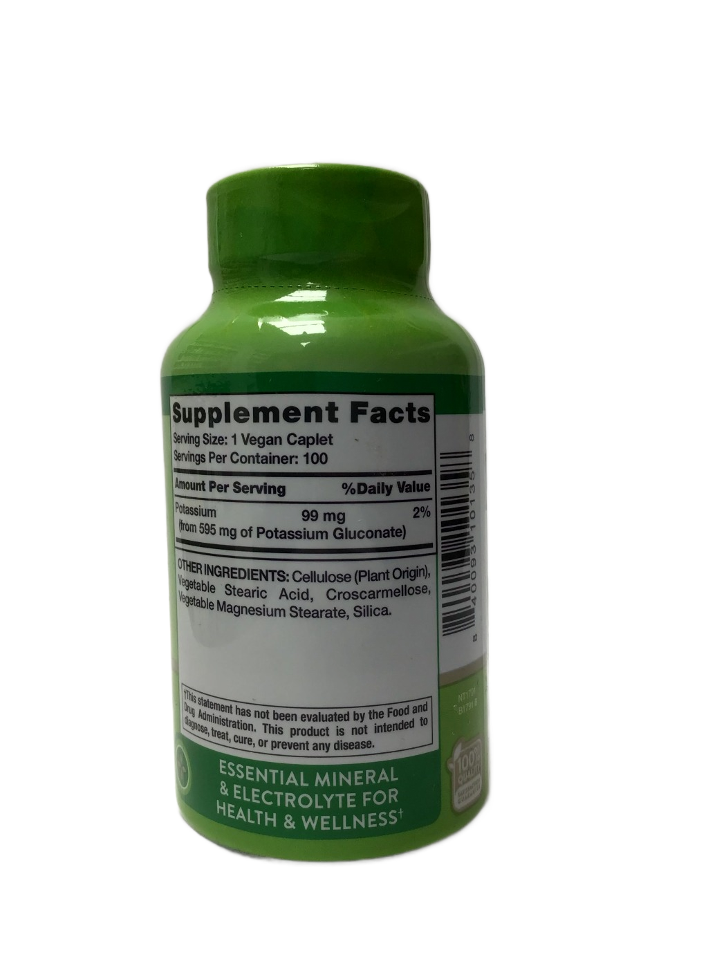 Nature's Truth Potassium Gluconate 595 mg - 100 Caplets