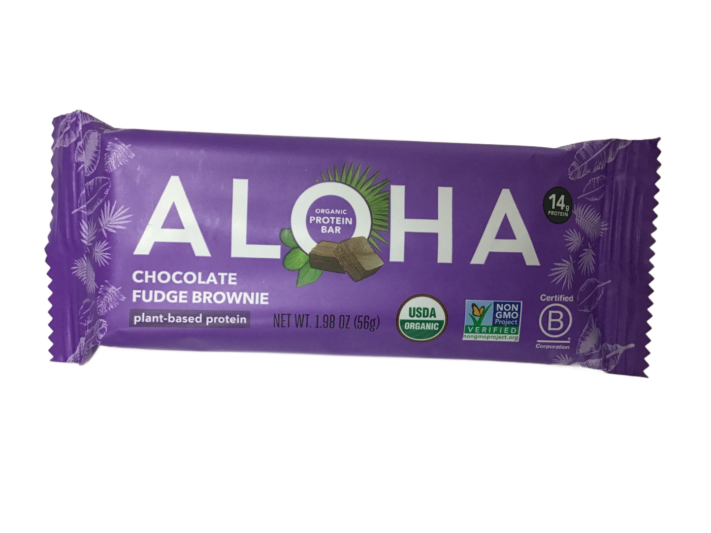 ALOHA ALOHA Chocolate Fudge Brownie Organic Protein Bar, 1.98 oz, photo 1