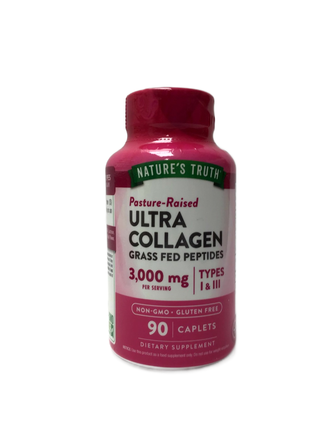 Nature's Truth Hydrolyzed Ultra Collagen +C - 3,000 mg Collagen Type 1 & 3 Plus - 90 Ct