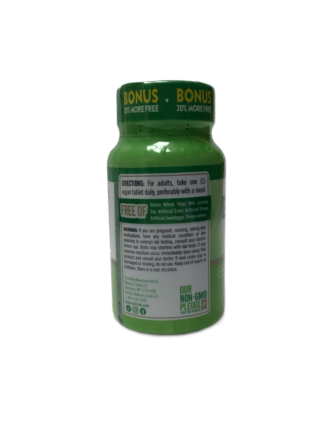 Nature's Truth Vitamin Biotin 1,000 mcg Tablets - 120 Ct