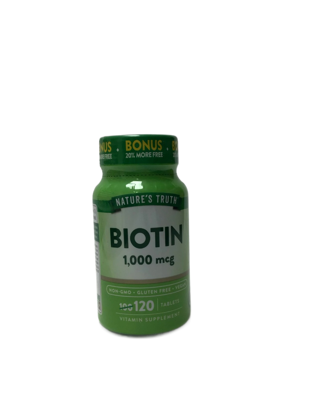 GWB Nature's Truth Vitamin Biotin 1,000 mcg Tablets - 120 Ct