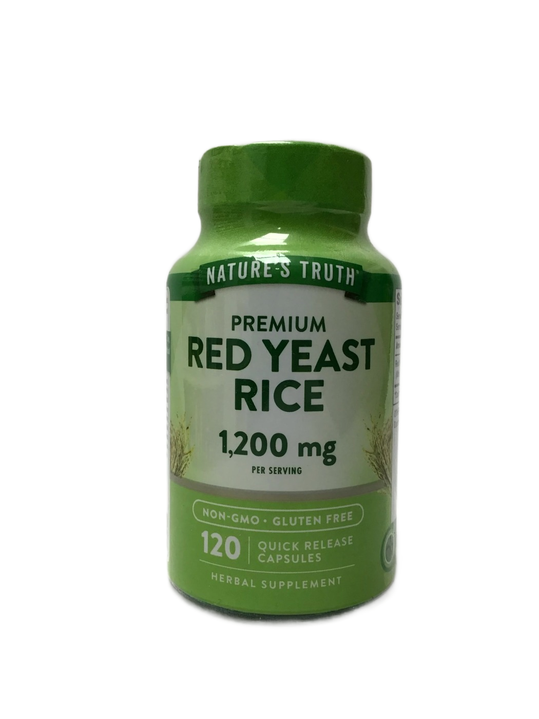 Nature's Truth Red Yeast Rice 1200 mg- 120 Quick Release Capsules