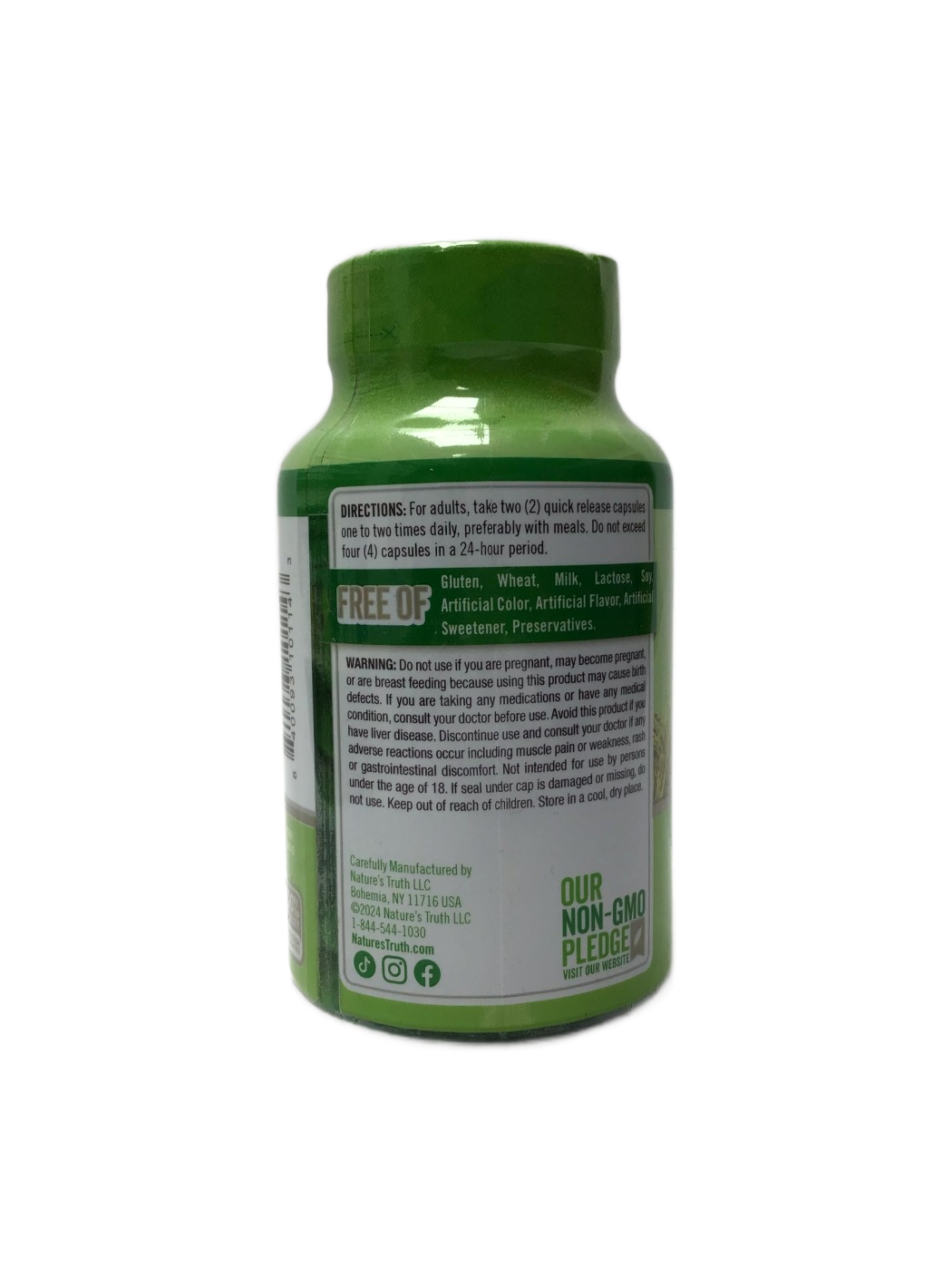 Nature's Truth Red Yeast Rice 1200 mg- 120 Quick Release Capsules