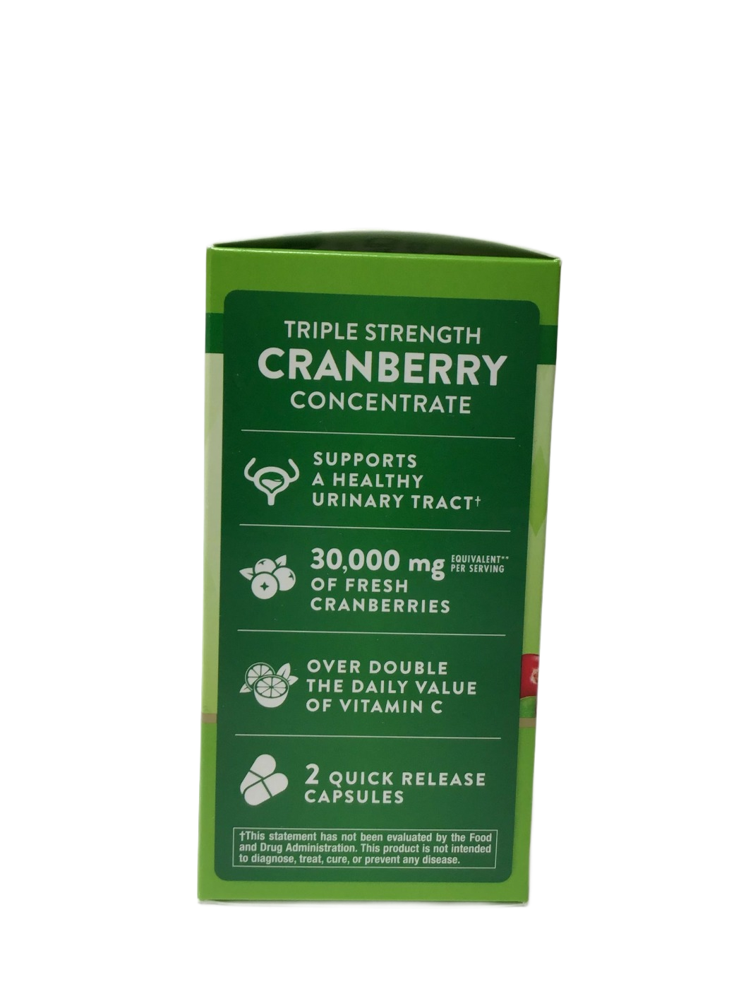 Nature's Truth Cranberry Concentrate 15,000mg Plus Vitamin C Capsules - Triple Strength - 90 Ct