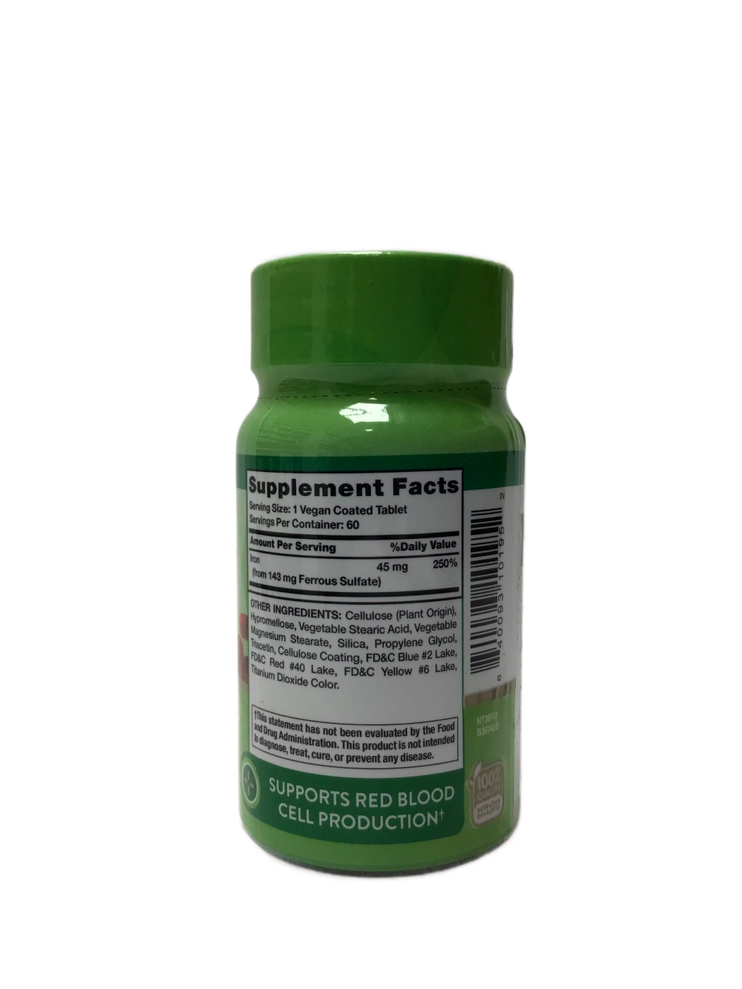Nature's Truth Iron 45 mg - 60 Coated Tablets