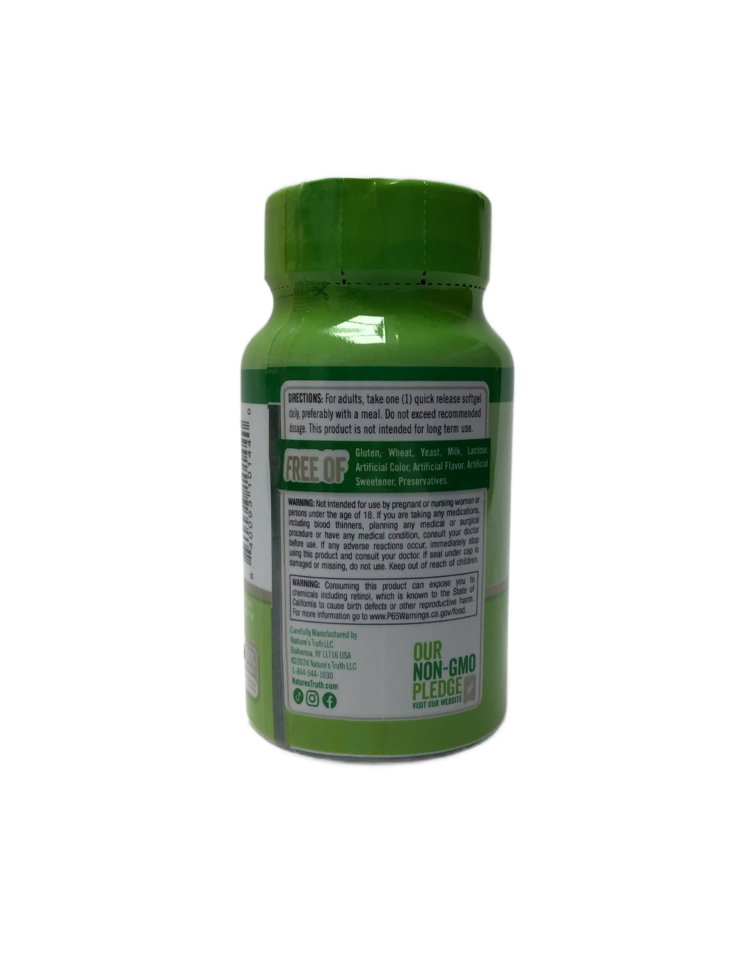 Nature's Truth High Potency - Vitamin A 3000mcg (10,000 IU) Softgels - 100 Ct