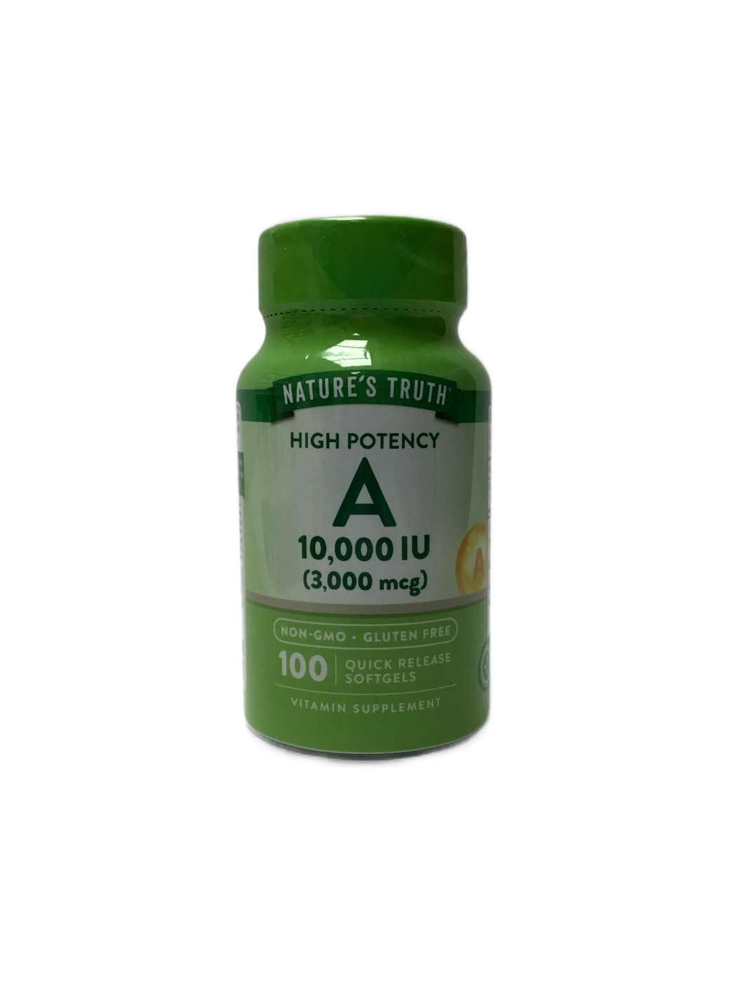 Nature's Truth High Potency - Vitamin A 3000mcg (10,000 IU) Softgels - 100 Ct