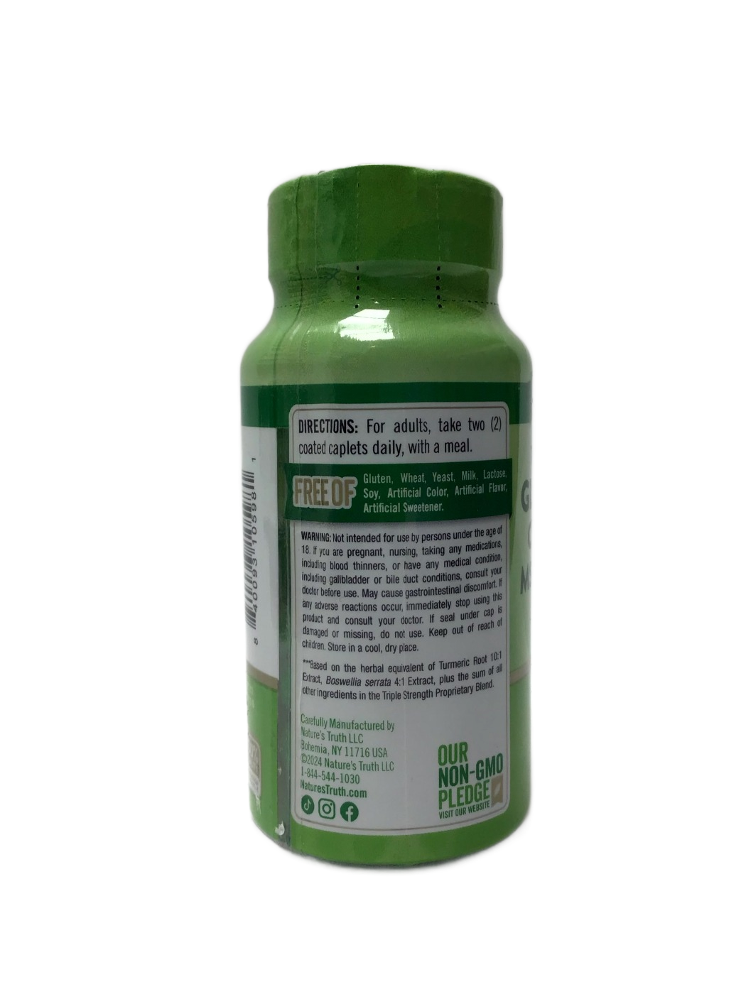 Nature's Truth - Triple Strength Glucosamine Chrondrotin MSM & Turmeric Complex Caplets - 60 Ct