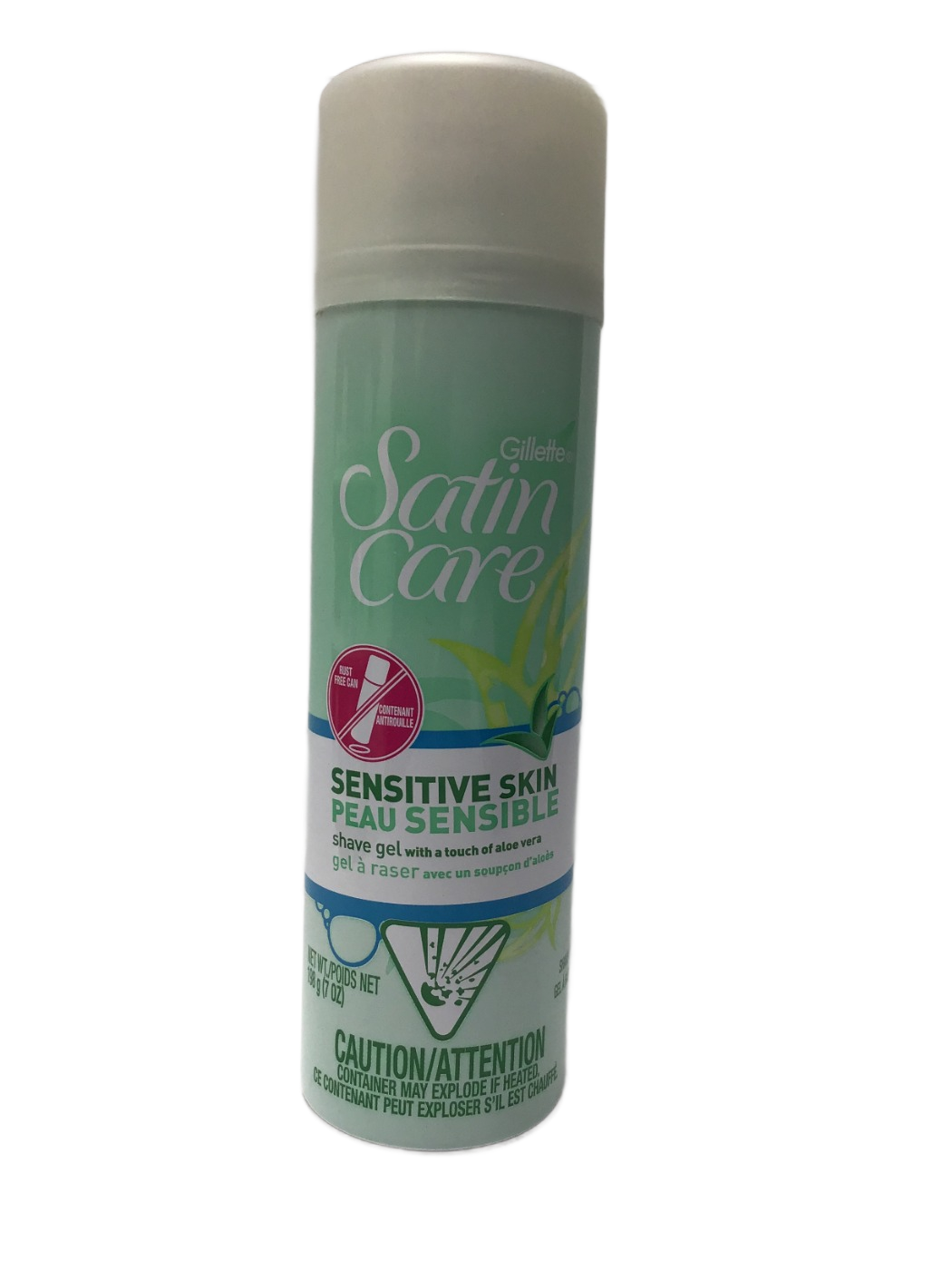 Gillette Gillette Satin Care Sensitive Skin Shave Gel with a Touch of Aloe Vera, 7 oz, photo 1