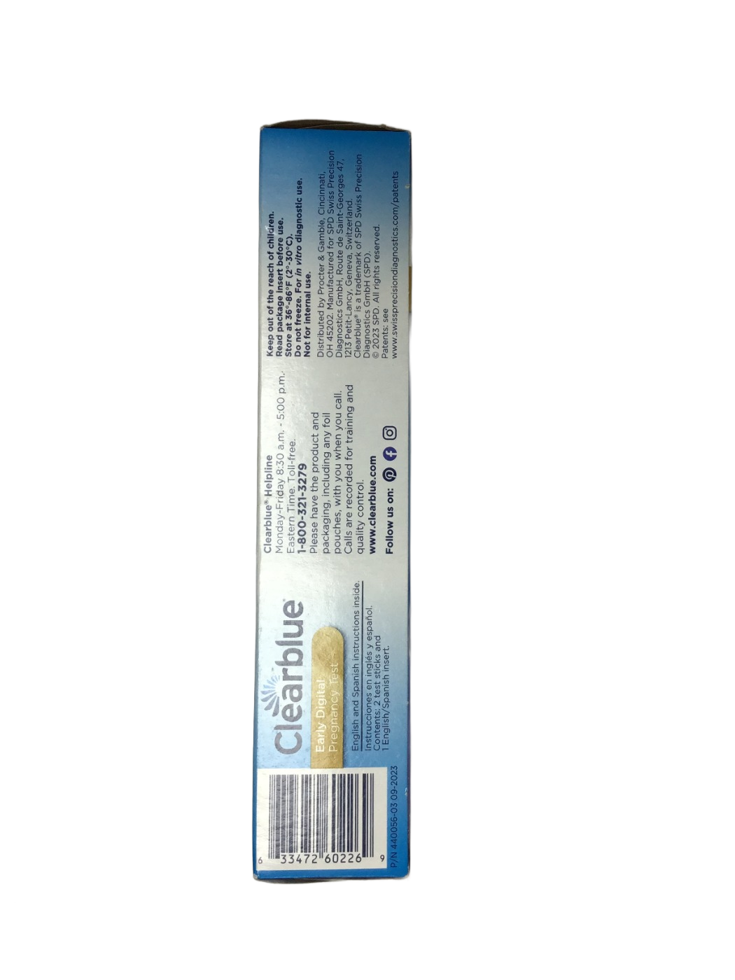 Clearblue Clearblue Early Digital Pregnancy Test with SmartGuard Technology, 2 ct, photo 2