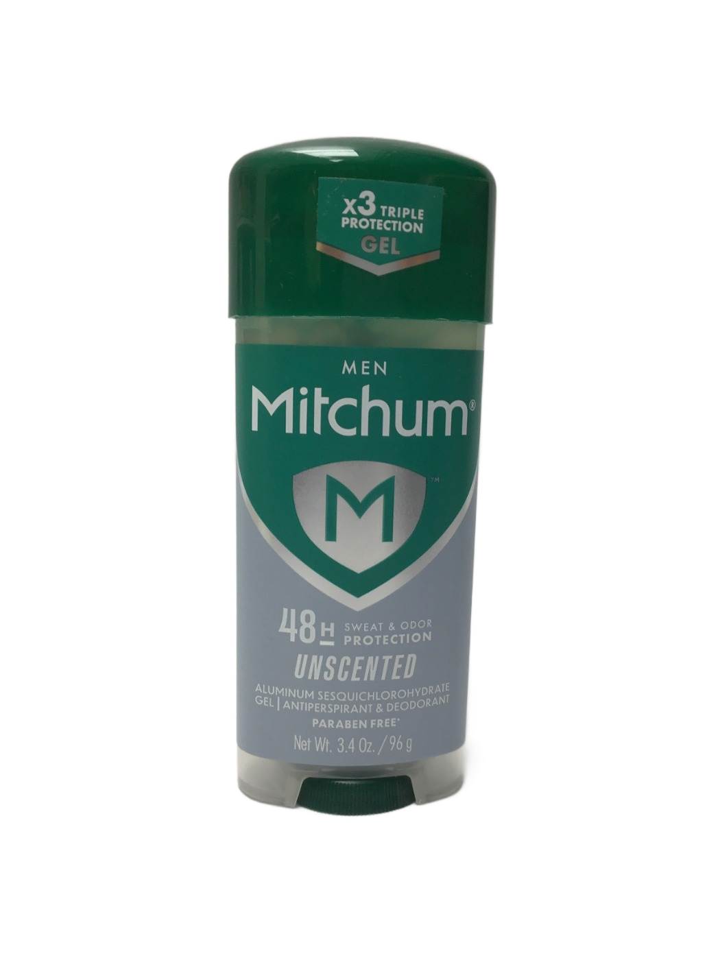 Mitchum Mitchum Men Triple Protection Gel Antiperspirant & Deodorant Unscented, 3.4 oz, photo 1