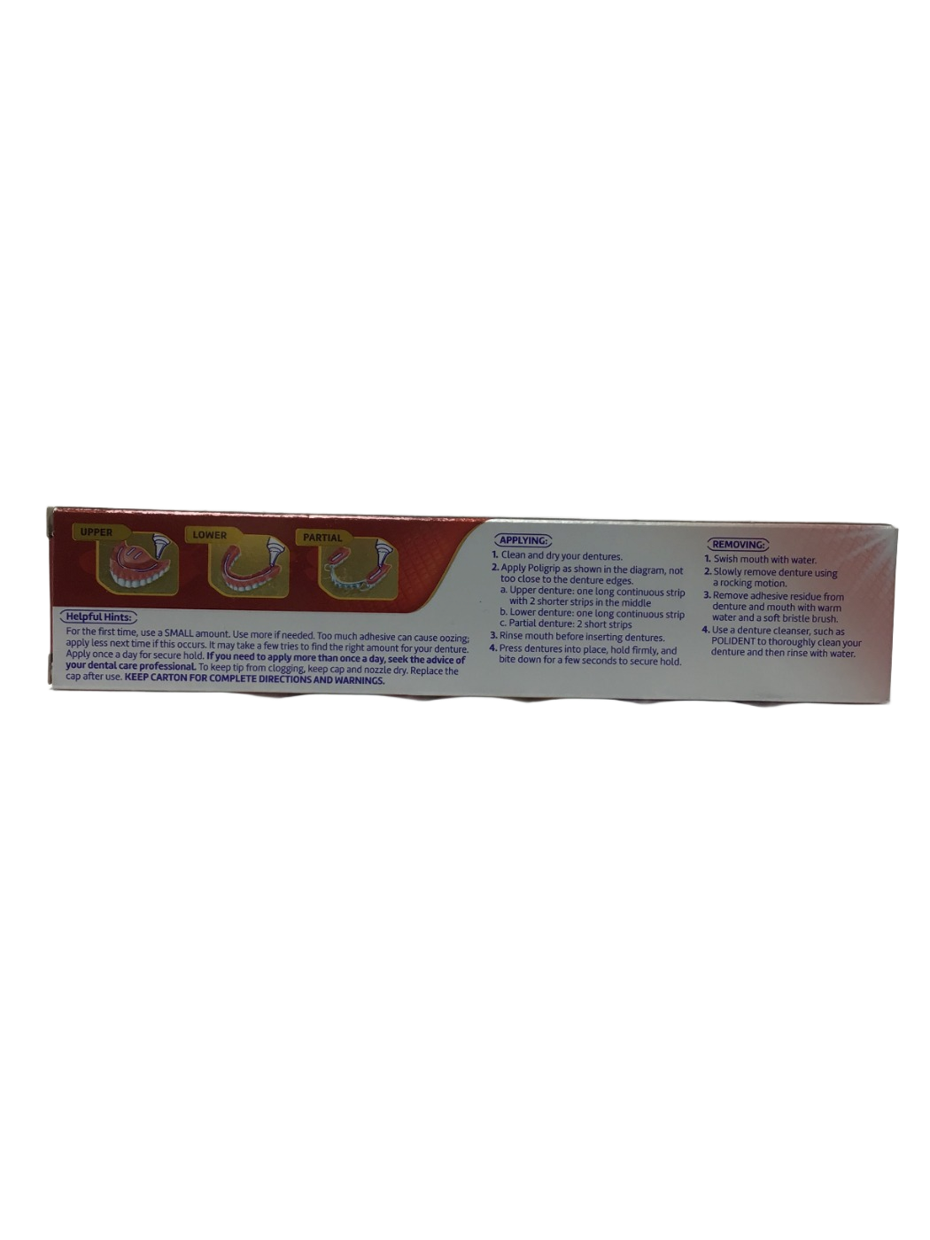 Poligrip Poligrip Power Max Power Hold + Seal Denture Adhesive Cream, 2.2 oz, photo 3