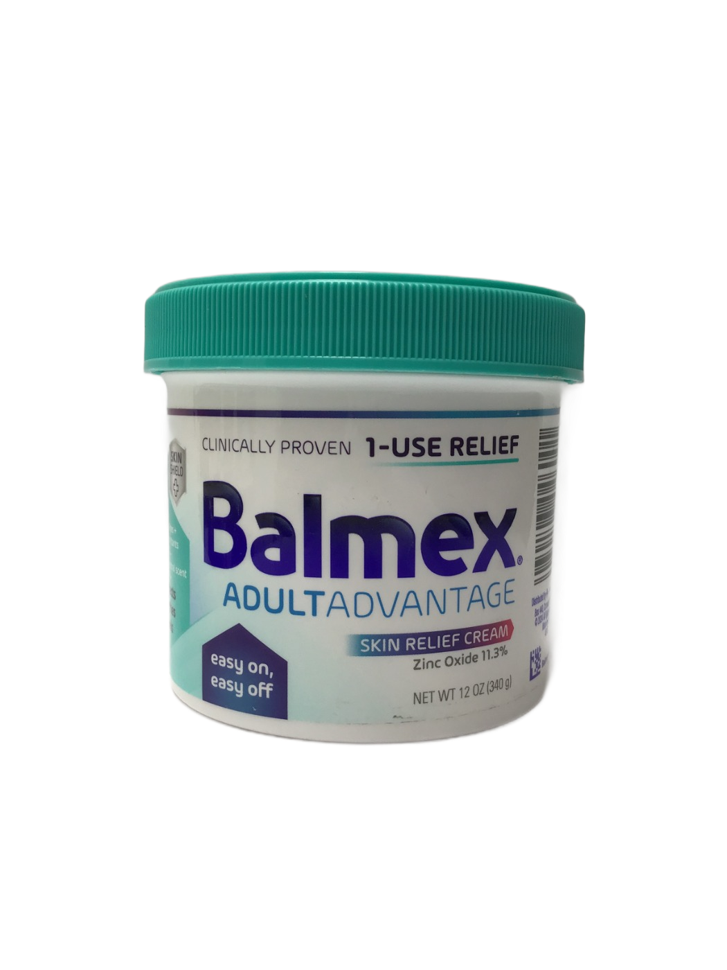 Balmex Balmex Adult Advantage Skin Relief Cream Zinc Oxide 11.3%, 12 oz, photo 1