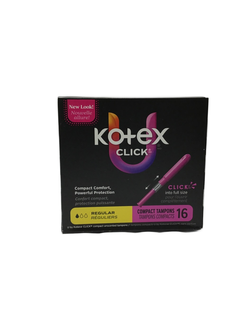 U by Kotex U by Kotex Click Regular Compact Tampons, 16 ct, photo 1
