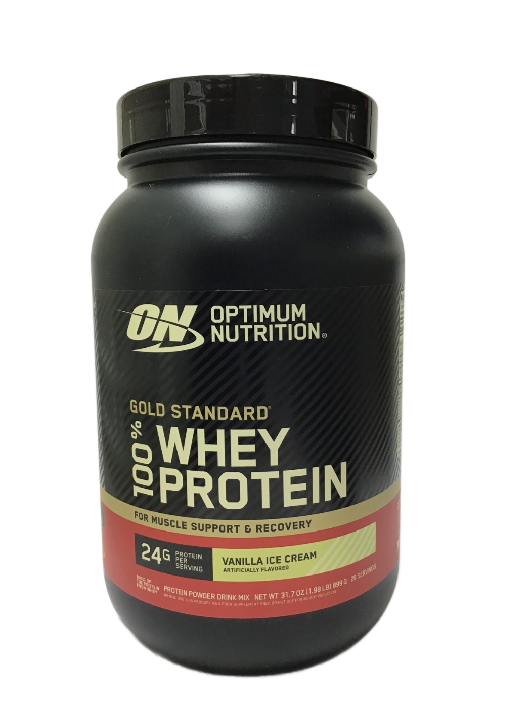Optimum Nutrition Optimum Nutrition Gold Standard 100% Whey Protein Vanilla Ice Cream, 31.7 oz, photo 1