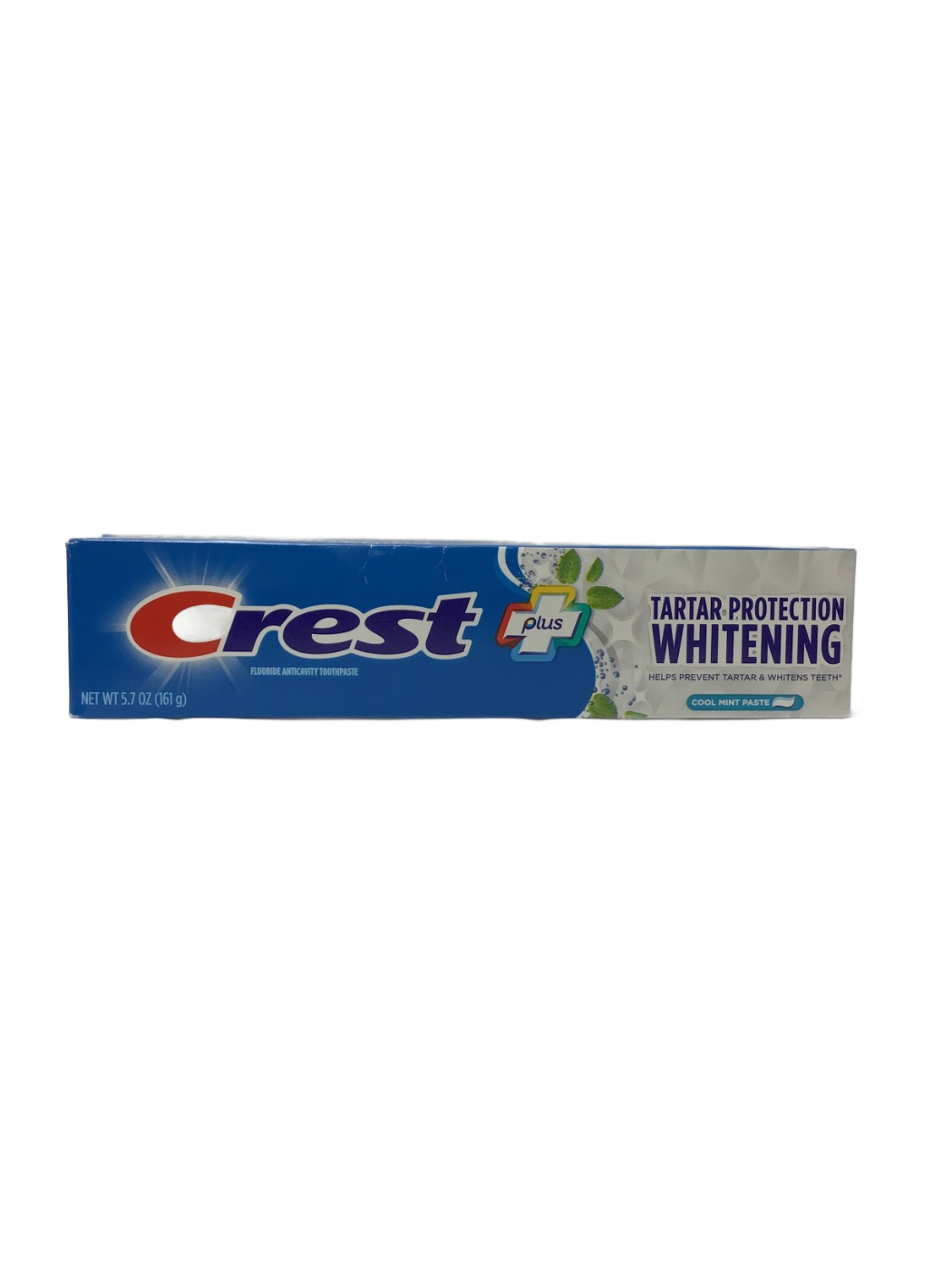 Crest Crest Plus Tartar Protection Whitening Fluoride Anticavity Toothpaste, Cool Mint Paste, 5.7 oz, photo 1