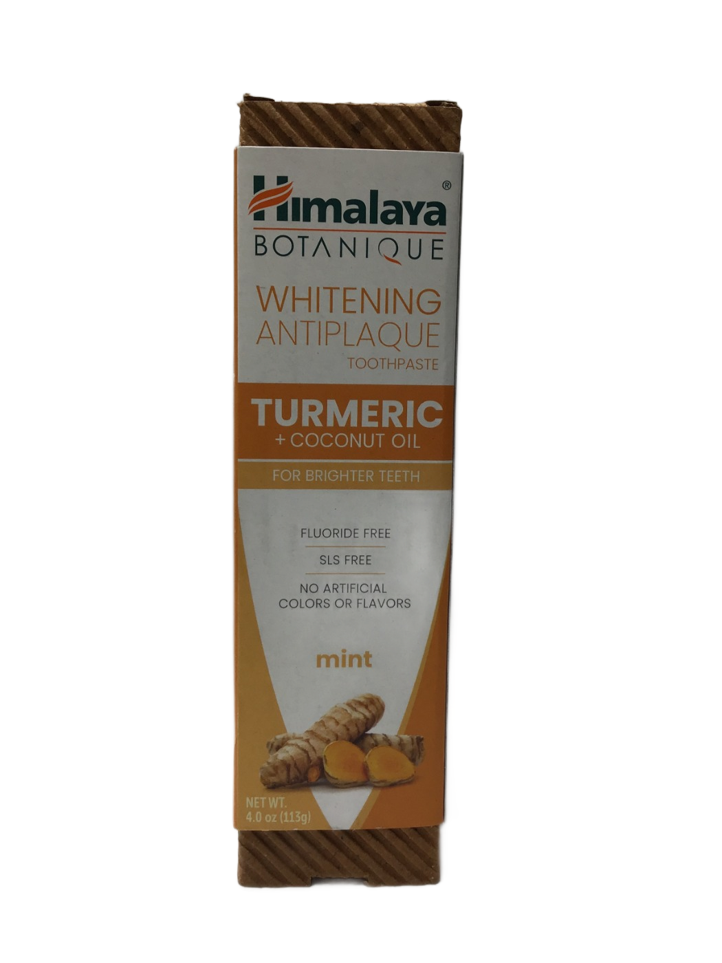 Himalaya Himalaya Botanique Whitening Antiplaque Toothpaste Turmeric + Coconut Oil Mint, 4 oz, photo 1