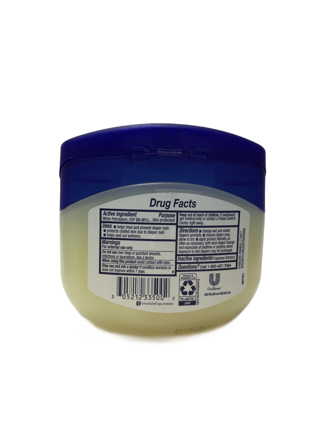 Vaseline Vaseline Baby Healing Jelly, 13 oz, photo 2