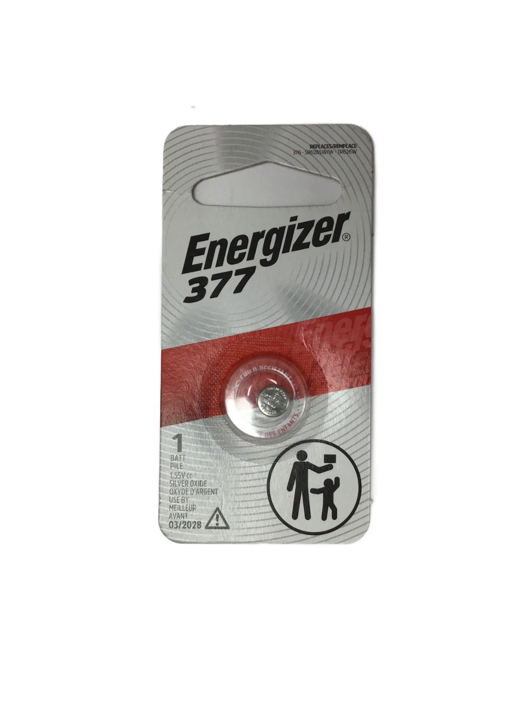 Energizer Energizer 377 Silver Oxide, 1 ct, photo 1