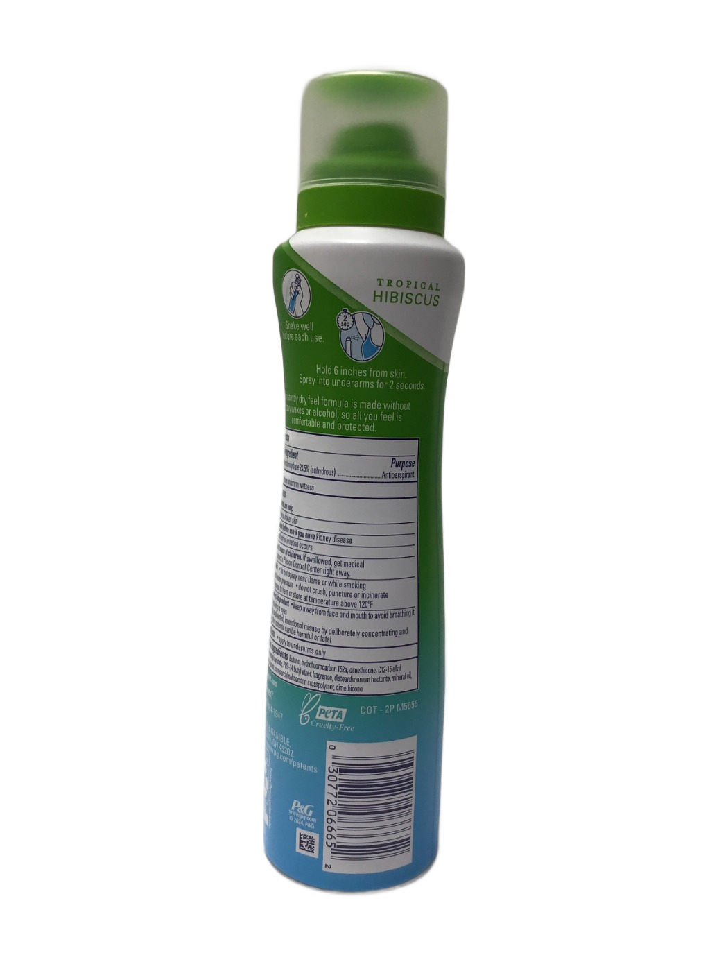 Secret Secret Tropical Hibiscus Weightless Dry Spray Antiperspirant/Deodorant, 4.1 oz, photo 2