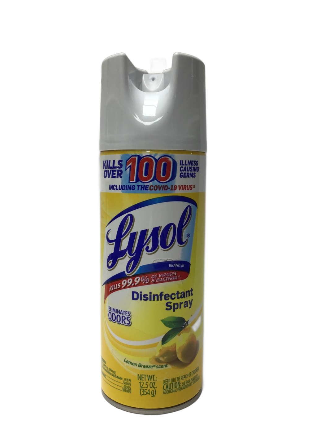 Lysol Lysol Disinfectant Spray Lemon Breeze Scent, 12.5 oz, photo 1