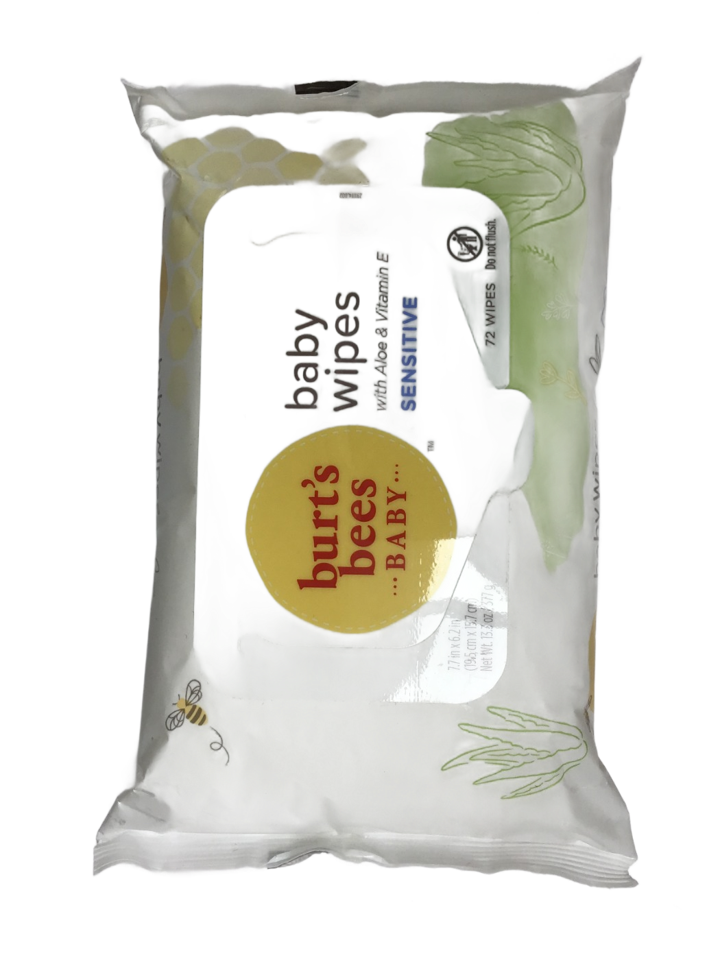 Burt's Bees Baby Burt's Bees Baby Baby Wipes with Aloe & Vitamin E Sensitive, 72 ct, photo 1