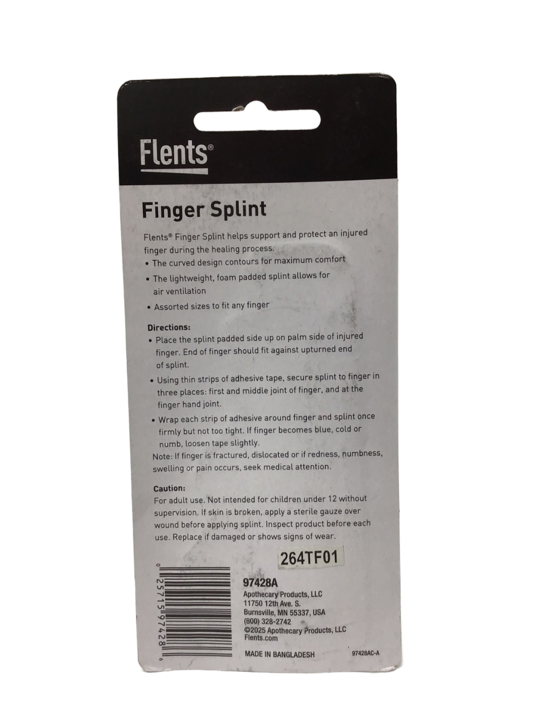 Flents Flents Finger Splint Curved S|M|L Combo, 3 ct, photo 2