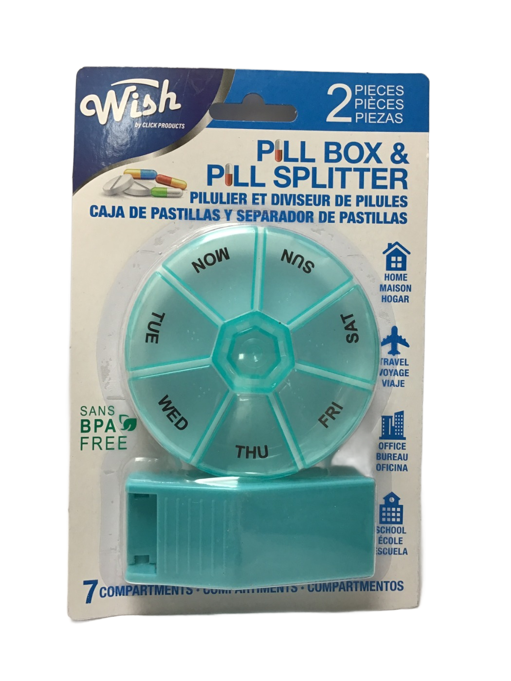 Wish by Click Products Wish by Click Products Pill Box & Pill Splitter, 2 ct, photo 7