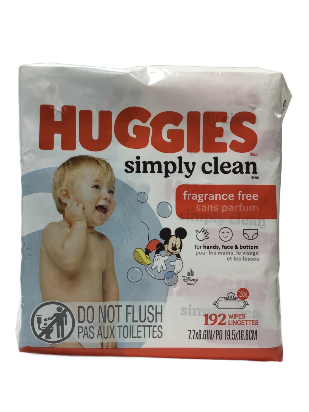 Huggies Huggies Simply Clean Fragrance Free Wipes, 192 ct, photo 1