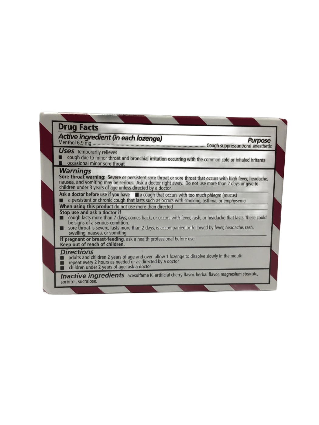 Fisherman's Friend Fisherman's Friend Sugar Free Cherry Menthol Cough Suppressant/Oral Anesthetic Lozenges, 40 ct, photo 3