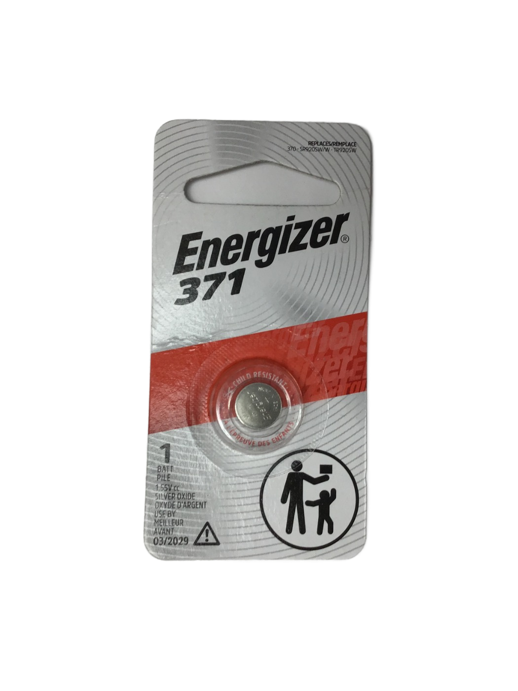 Energizer Energizer 371 Silver Oxide, 1 ct, photo 1