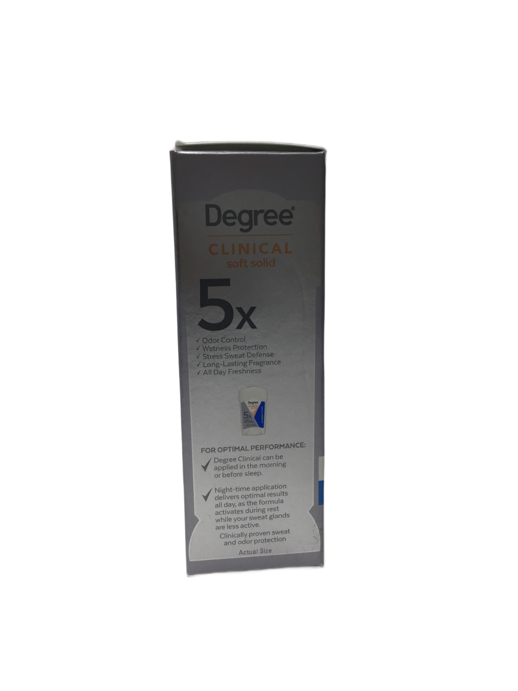 Degree Degree Clinical Soft Solid Shower Clean 96H Antiperspirant Deodorant, 1.6 oz, photo 4