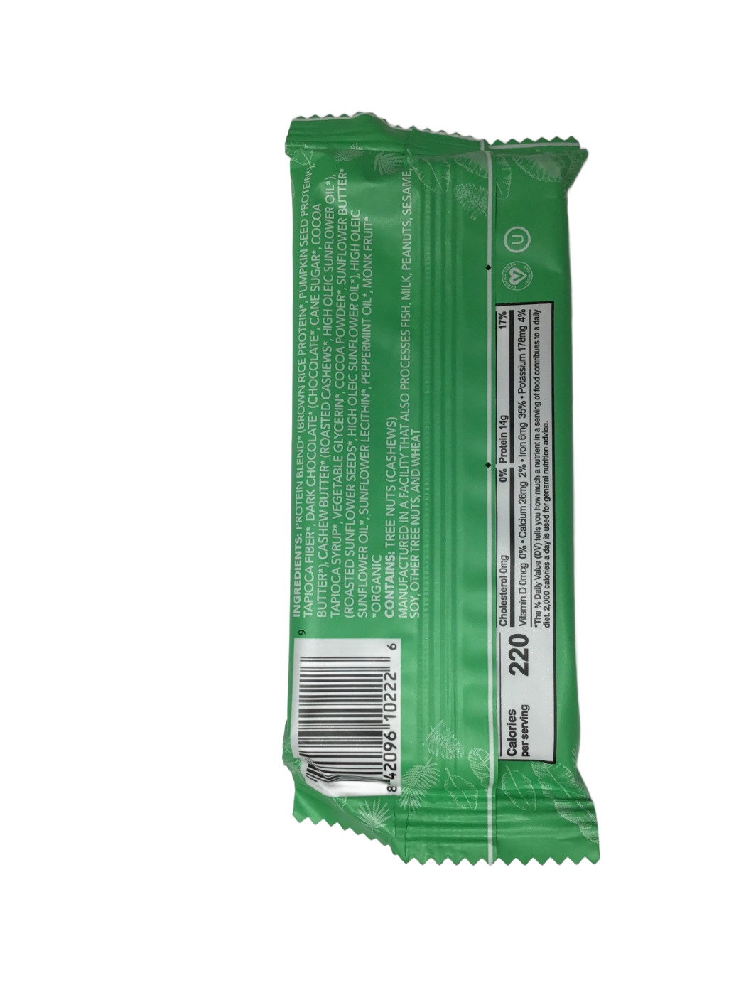 ALOHA ALOHA Chocolate Mint Organic Protein Bar, 1.98 oz, photo 2