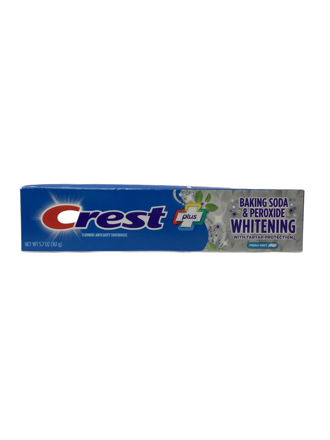 Crest Crest Plus Baking Soda & Peroxide Whitening with Tartar Protection Fresh Mint, 5.7 oz, photo 1