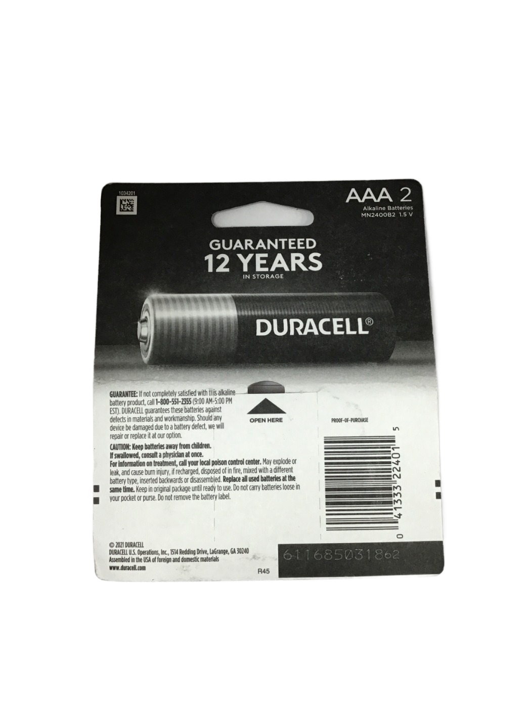 Duracell Duracell Power Boost Ingredients AAA Alkaline Batteries, 2 ct, photo 2
