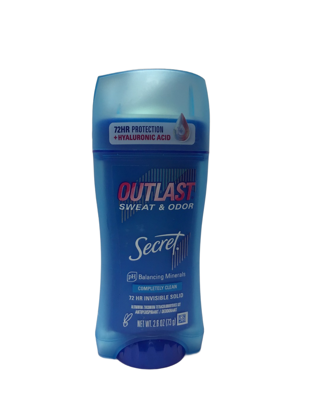 Secret Secret Outlast Sweat & Odor Completely Clean 72 HR Invisible Solid Antiperspirant / Deodorant, 2.6 oz, photo 1