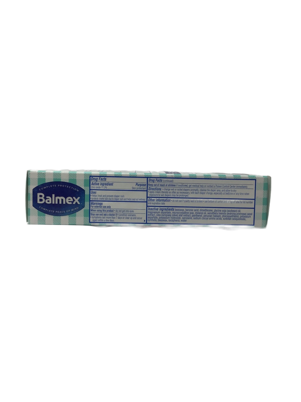 Balmex Balmex Zinc Oxide Diaper Rash Cream, 4 oz, photo 3