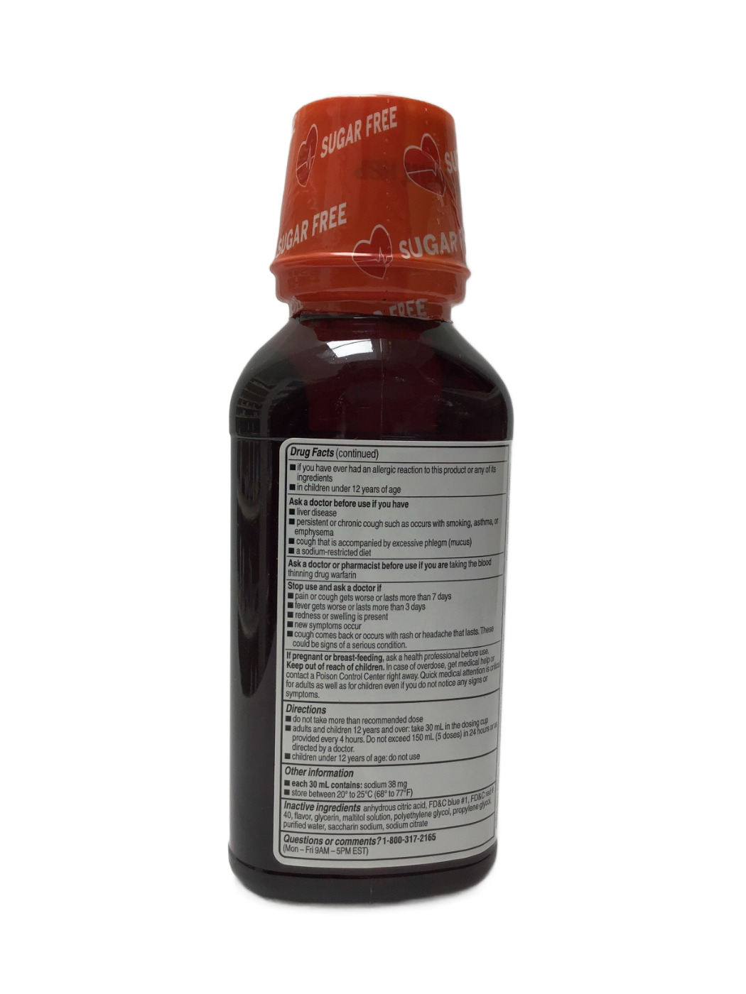 Coricidin Coricidin HBP Maximum Strength Cold, Cough & Flu Cherry, 12 fl oz, photo 2