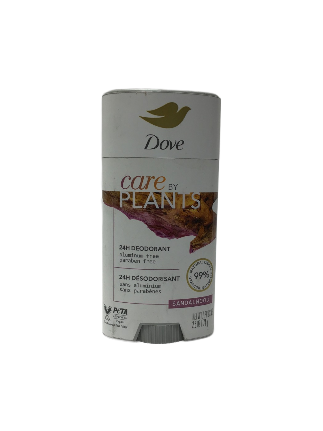 Dove Dove Deodorant Stick, Care By Plants 2.6 oz - SANDALWOOD, photo 1