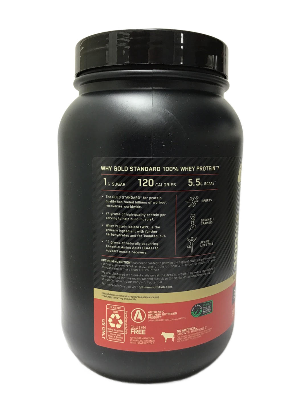 Optimum Nutrition Optimum Nutrition Gold Standard 100% Whey Protein Vanilla Ice Cream, 31.7 oz, photo 3