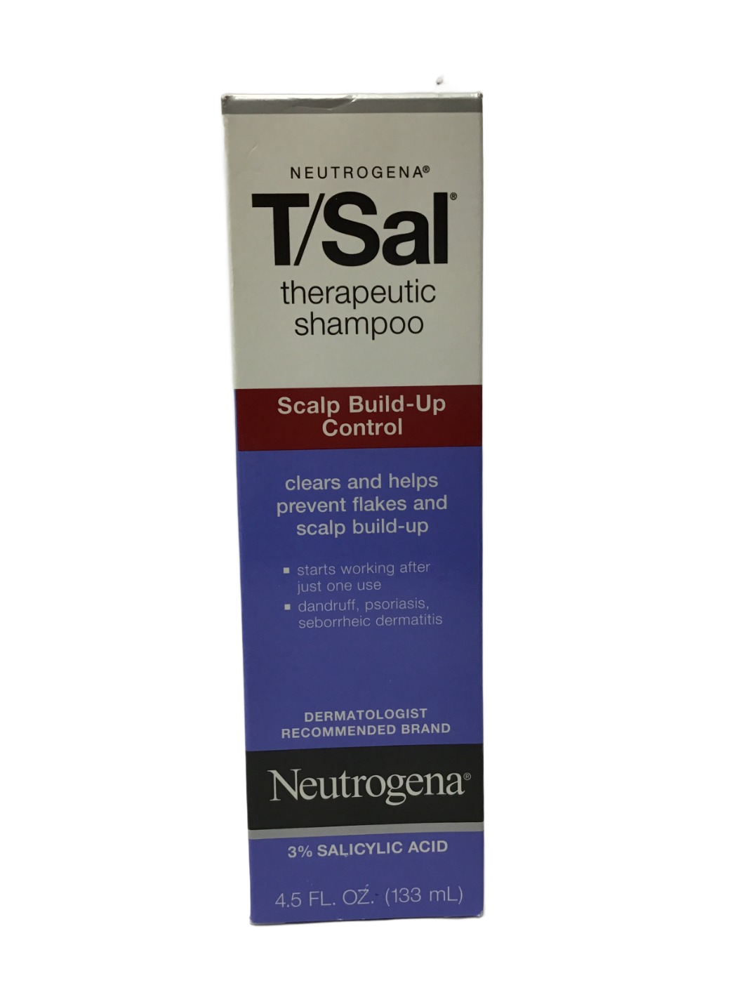 Neutrogena Neutrogena T/Sal Therapeutic Shampoo Scalp Build-Up Control 3% Salicylic Acid, 4.5 fl oz, photo 1