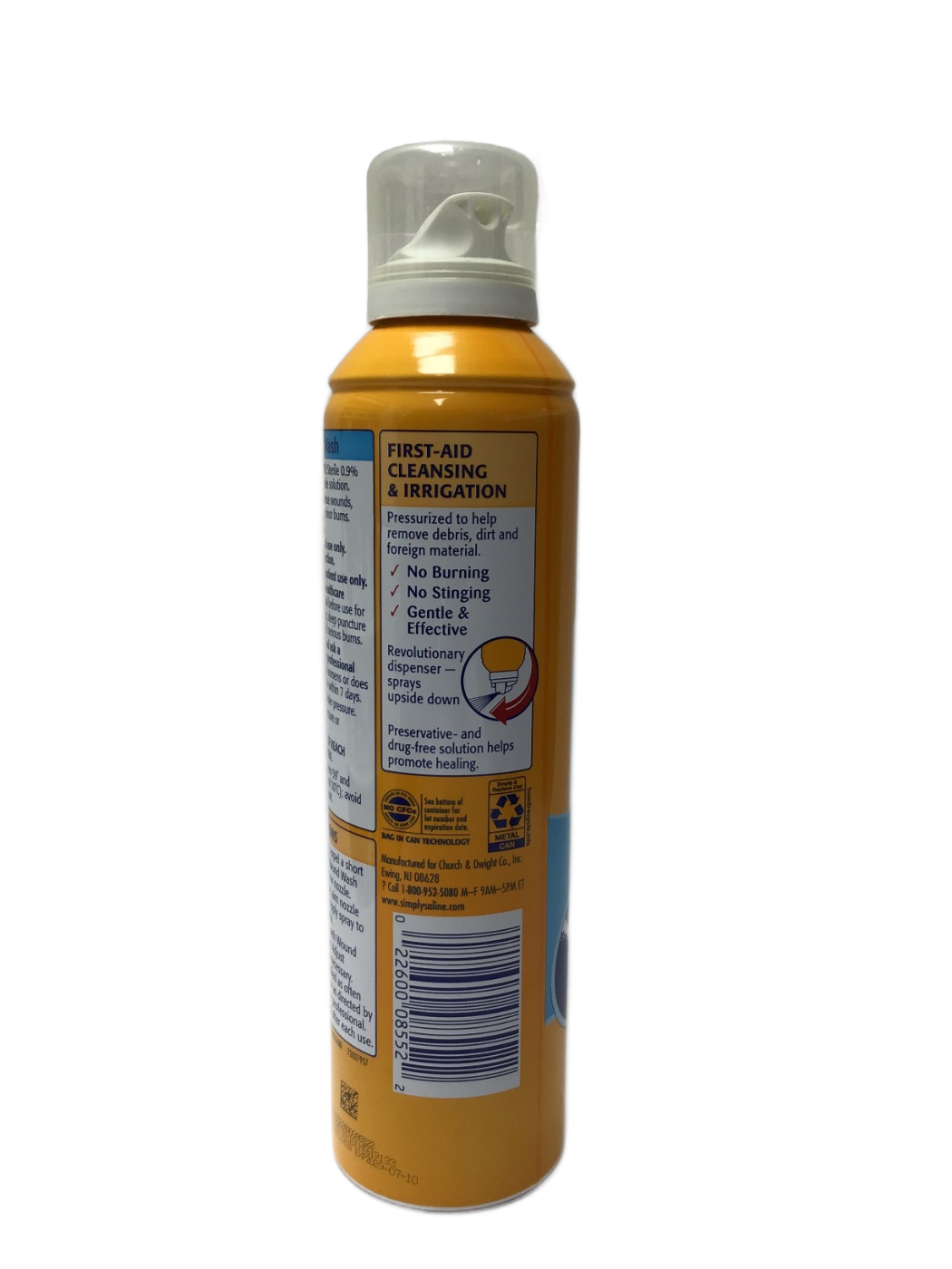 Arm & Hammer Arm & Hammer Simply Saline Sterile Saline Solution Wound Wash, 7.4 oz, photo 2