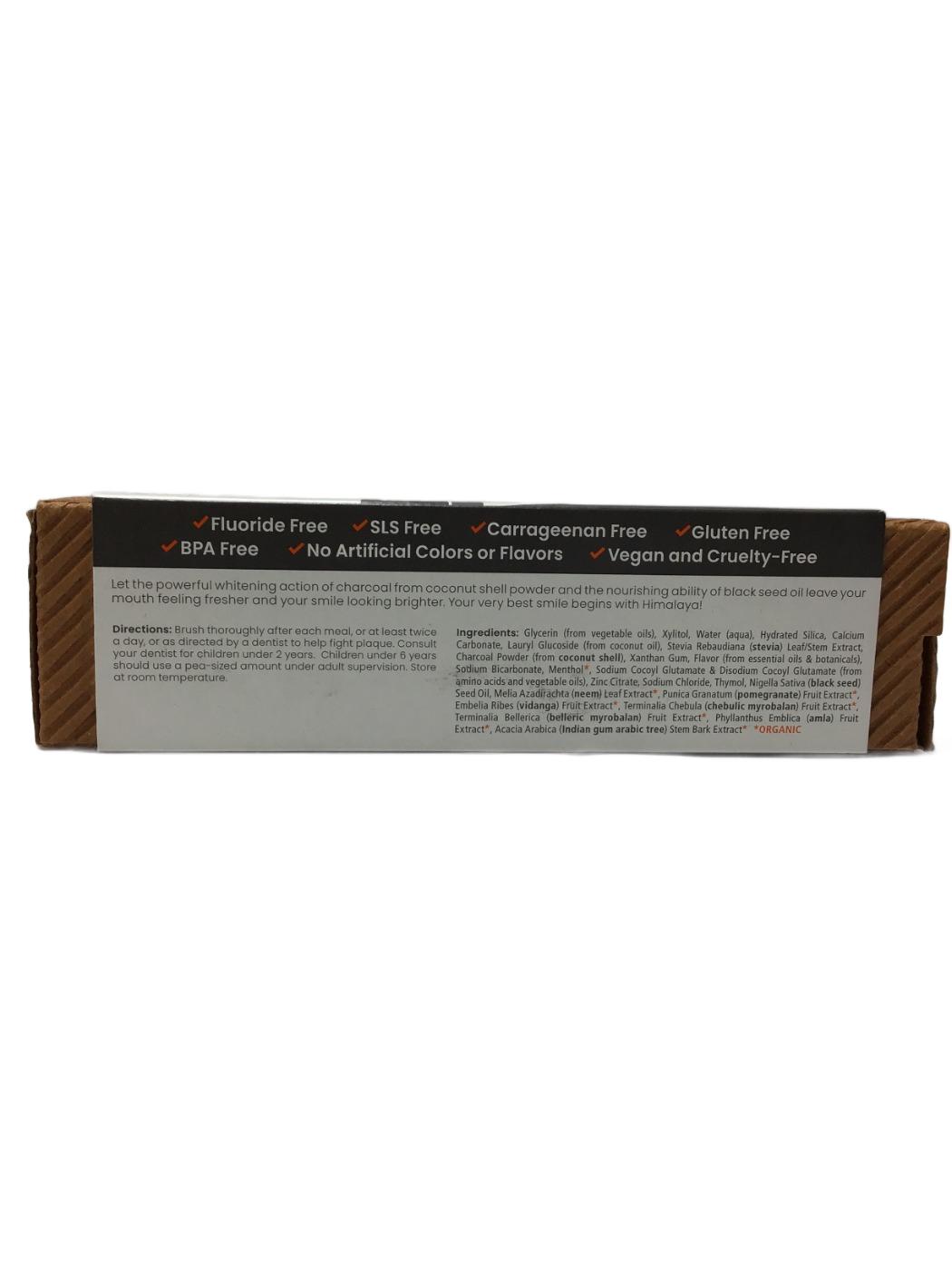 Himalaya Botanique Himalaya Botanique Whitening Antiplaque Toothpaste Charcoal + Black Seed Oil Mint, 4 oz, photo 2